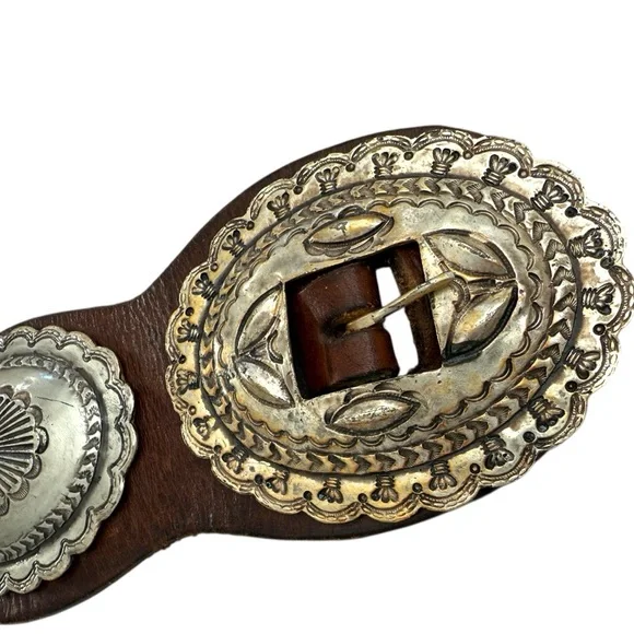 Ralph Lauren Brown and Silver Belt - Picture 5 of 6